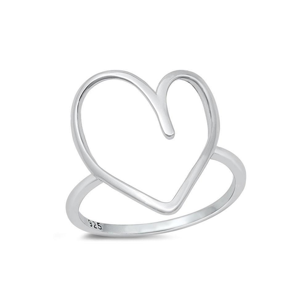 Sterling silver heart ring.  
