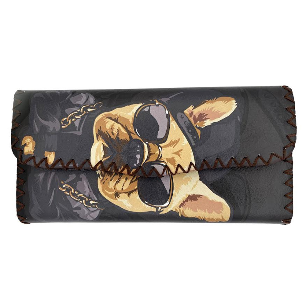 Bad Dog Frenchie Faux Leather Wallet