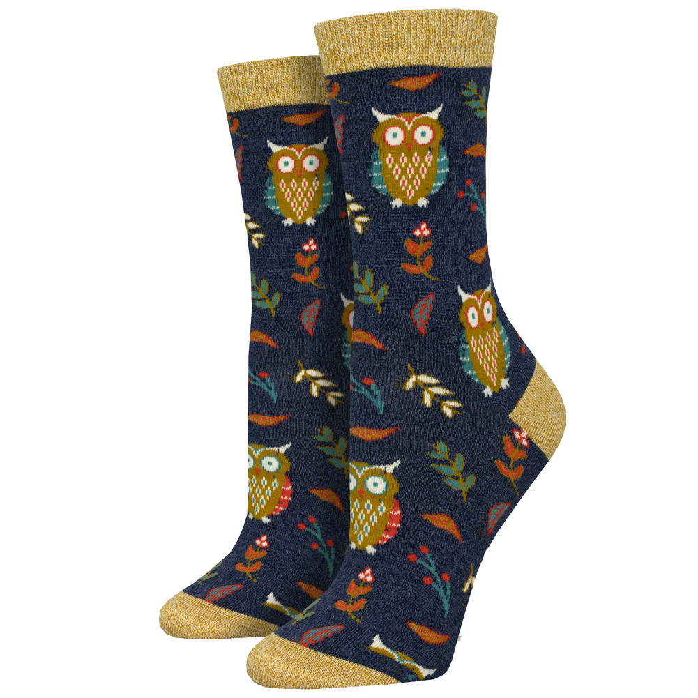 Cute Hoot Owls Women's Bamboo Socks