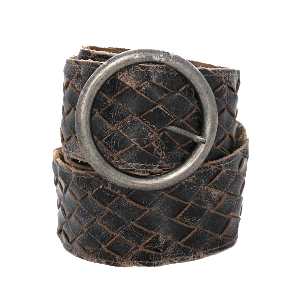 BED|STU Woven Distressed Leather Belt Dreamweaver
