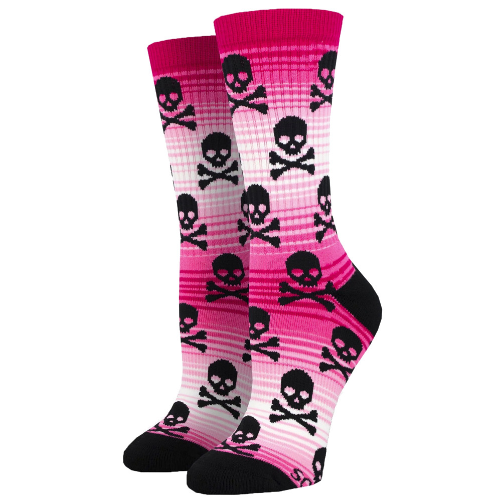 Skull and Crossbones Women's Athletic Crew Socks