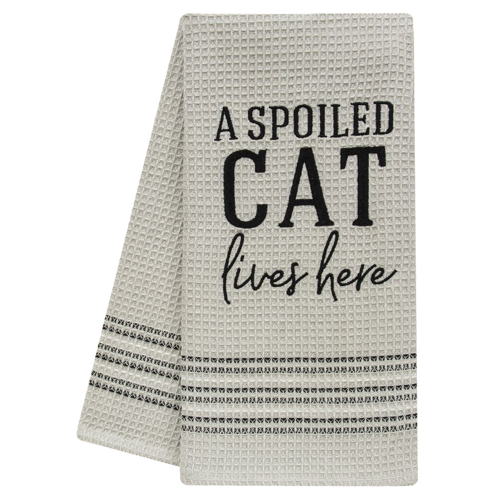 Spoiled Cat Kitchen Dishtowel