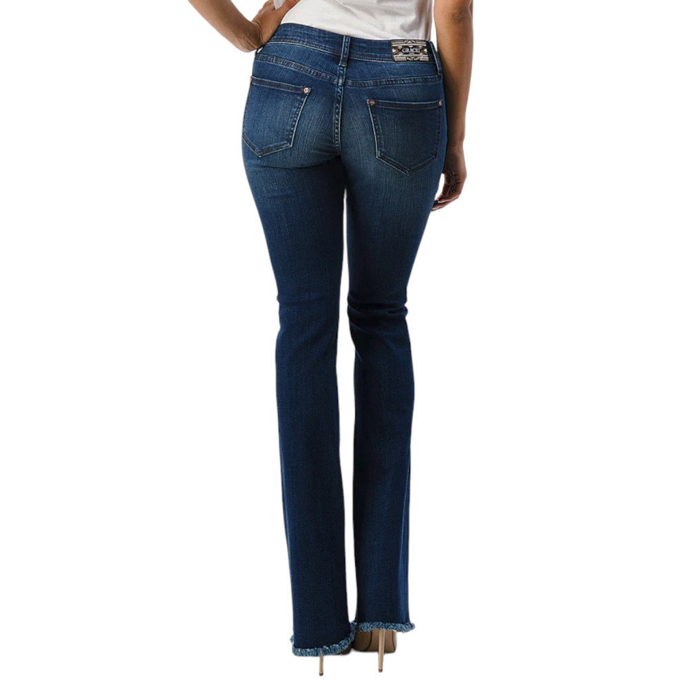 Grace in La Mid-Rise Basic Pocket Bootcut Jeans