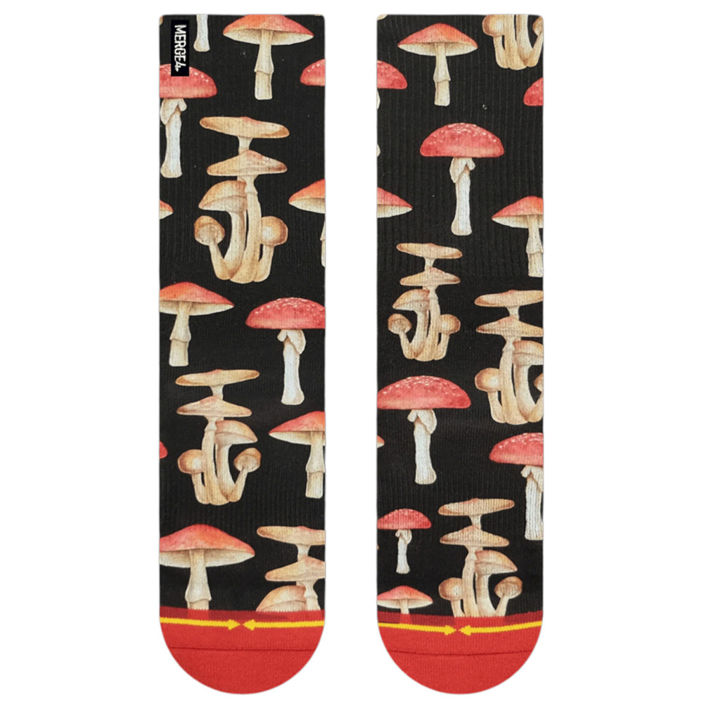 Mushrooms Crew Socks With Art By Hanna Minck
