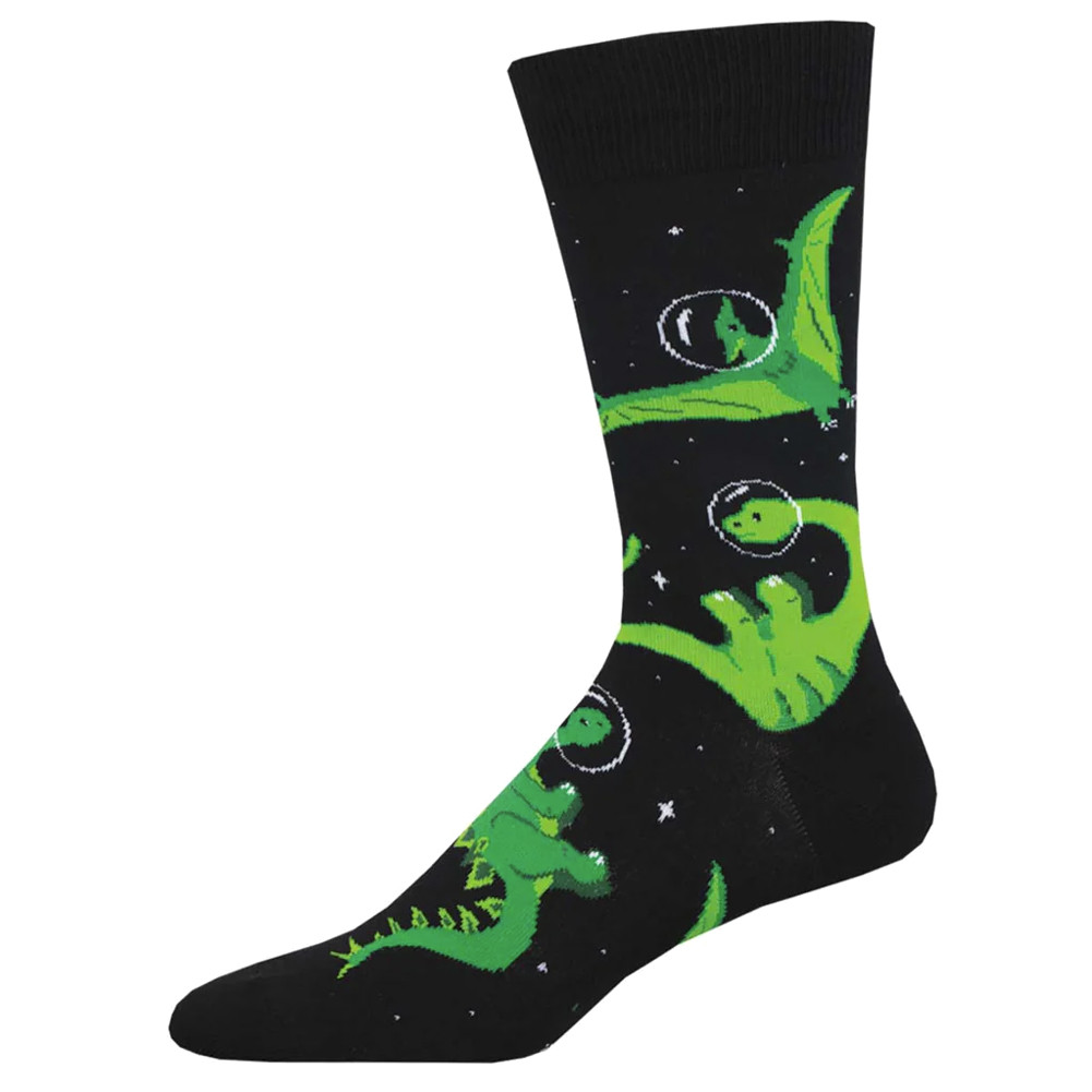 Dinosaurs Kicking Astroids Men's Socks
