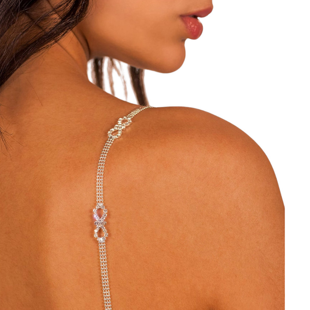Isabella Brazilian bra straps on model. 