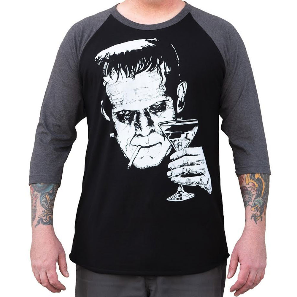 Monster Martini Men's Baseball Shirt