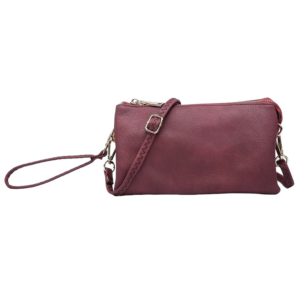 Jen & Co. Riley Crossbody Purse - Maroon
