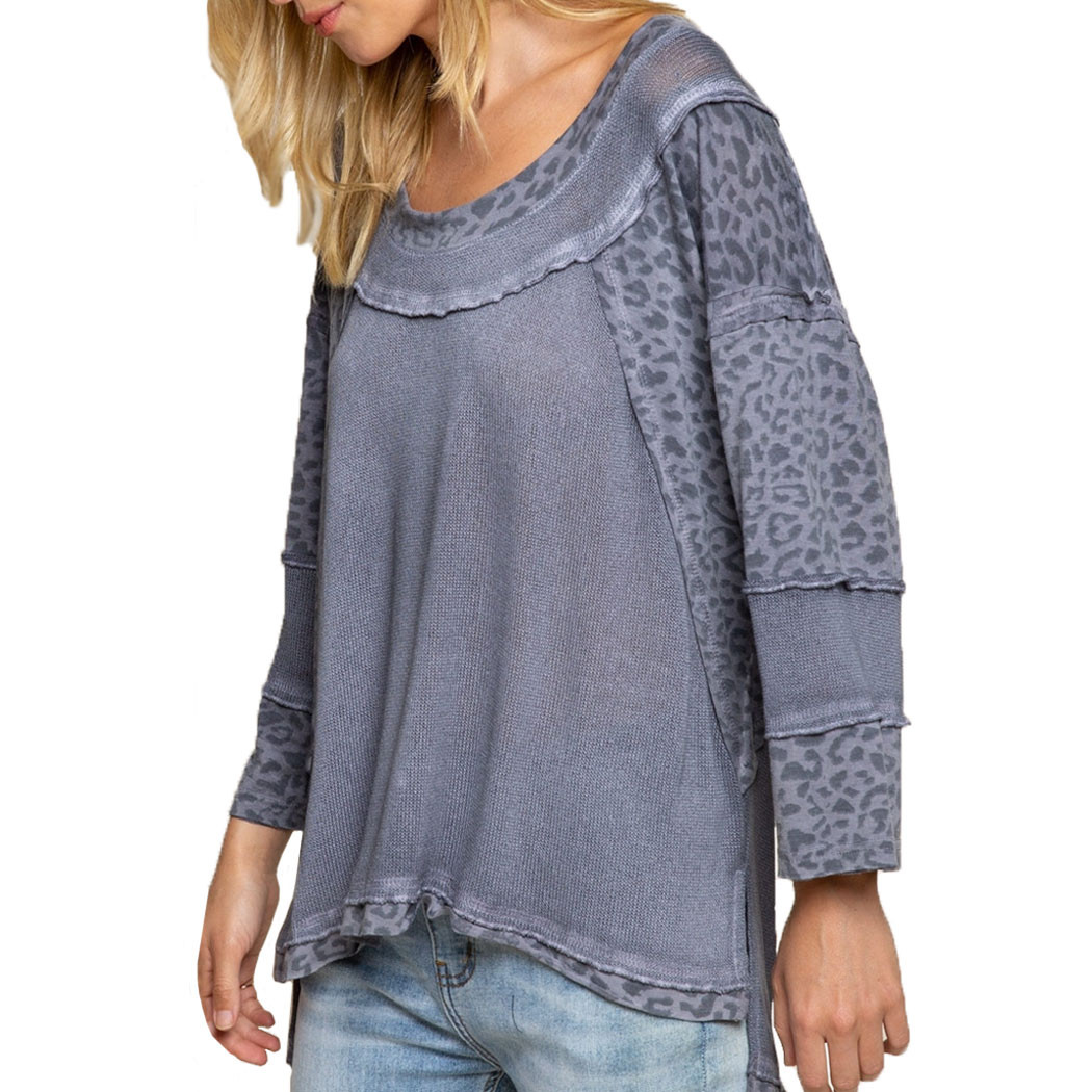 Mauve Leopard Sweater main image 1
