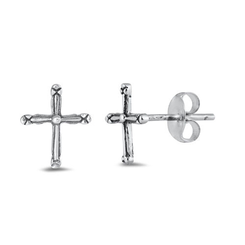 Criss-cross Stud Earrings in Multi
