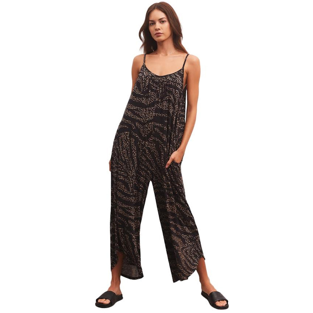 Z SUPPLY-MARLI DENIM LEOPARD PANT