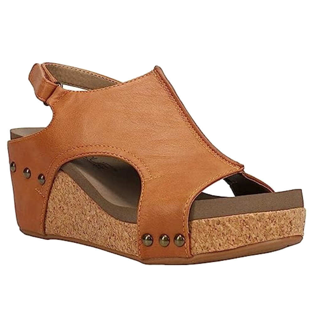 Hey Girl by Corky's On Vacay Wedge Sandal-Black main image 1