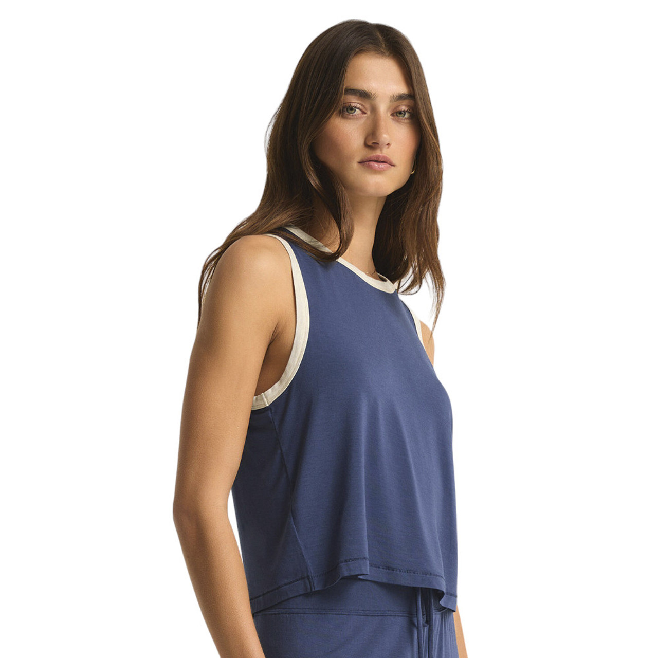 ★EMIS★RINGER SLEEVELESS TOP Z SUPPLY WARMER DAYS RINGER TANK | PURPLE LEOPARD BOUTIQUE