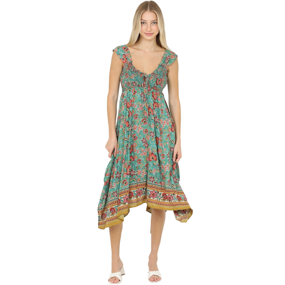 ANGIE FLORAL PRINT MIDI DRESS | PURPLE LEOPARD BOUTIQUE