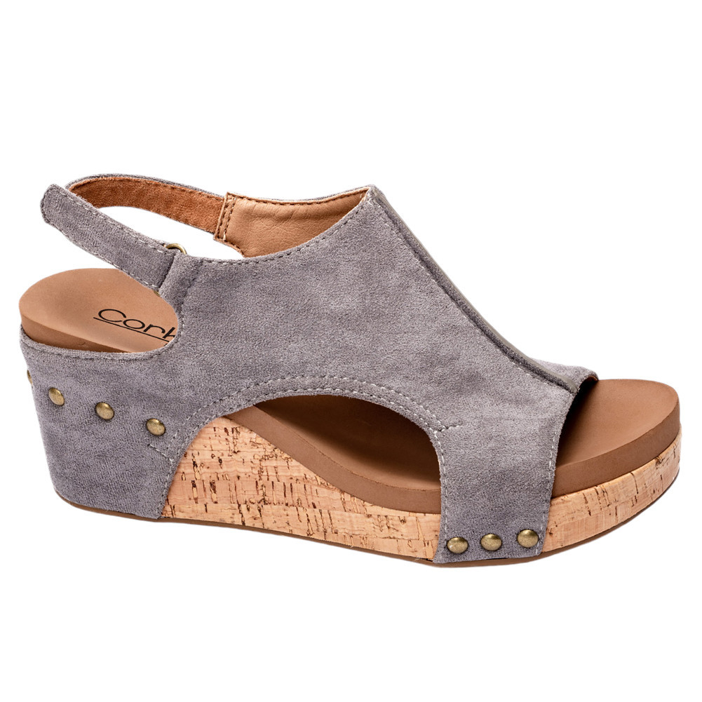 CORKYS FOOTWEAR CARLEY WEDGE PURPLE LEOPARD BOUTIQUE