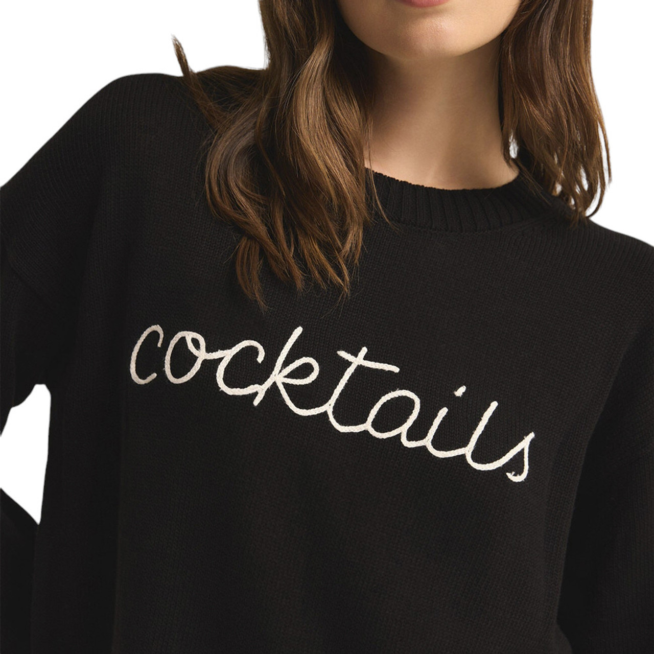 Z SUPPLY COCKTAILS SWEATER | PURPLE LEOPARD BOUTIQUE