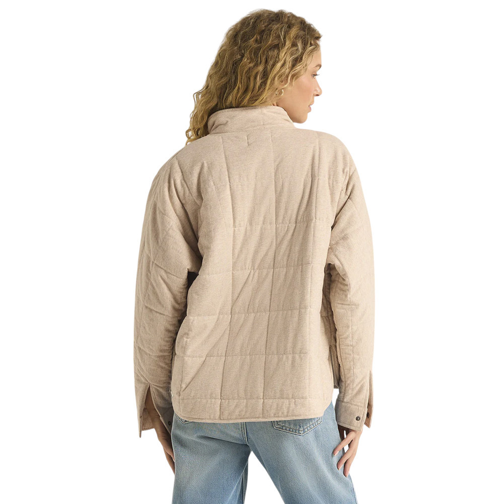 Z SUPPLY BONFIRE JACKET HEATHER LATTE | PURPLE LEOPARD BOUTIQUE