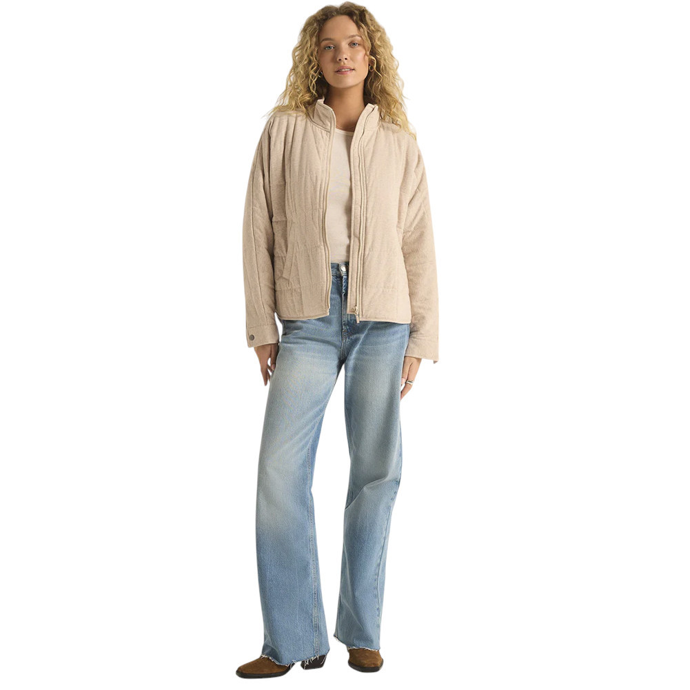 Z SUPPLY BONFIRE JACKET HEATHER LATTE | PURPLE LEOPARD BOUTIQUE