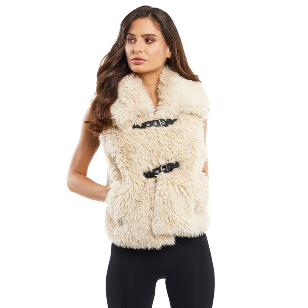 Fur Vest Ivory IVORY FUR VEST1