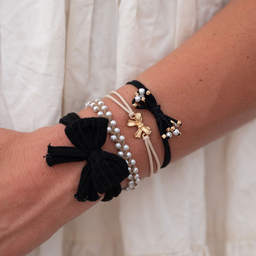 black tie bracelet