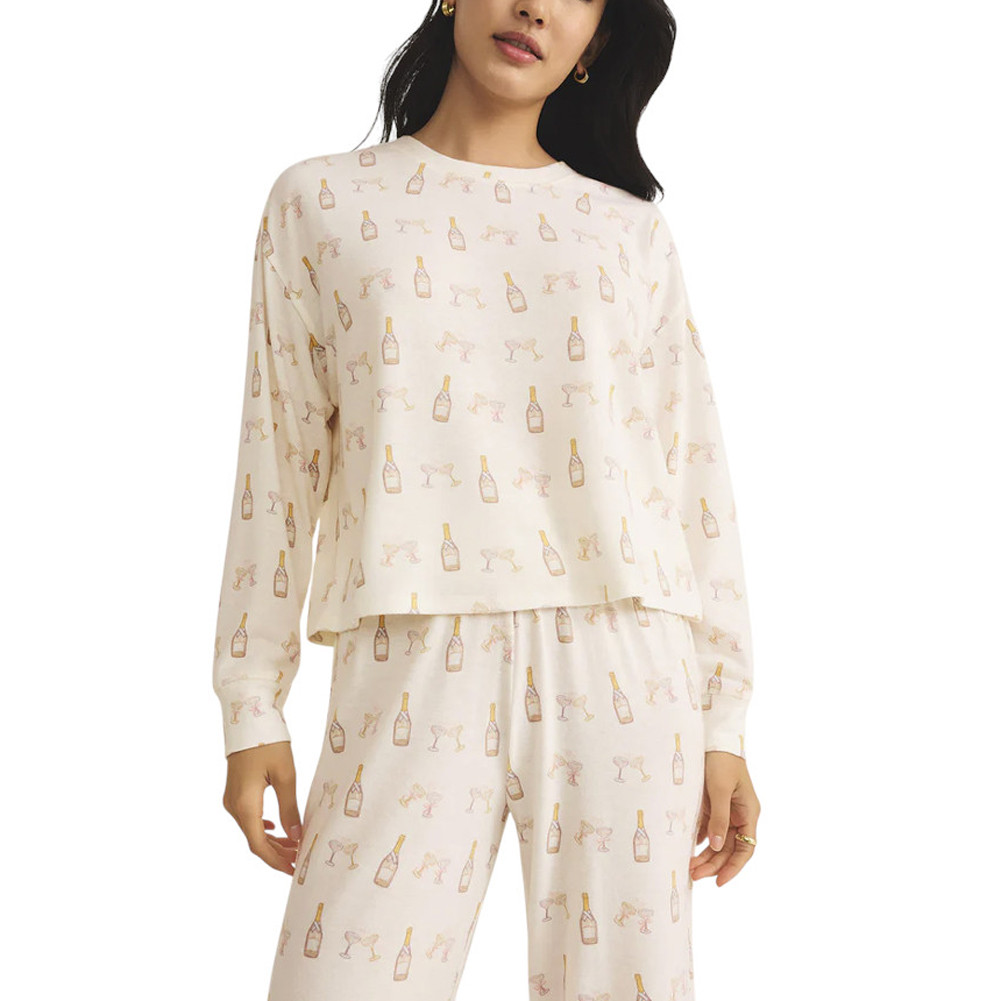 Z SUPPLY CHAMPS LONG SLEEVE TOP | PURPLE LEOPARD BOUTIQUE