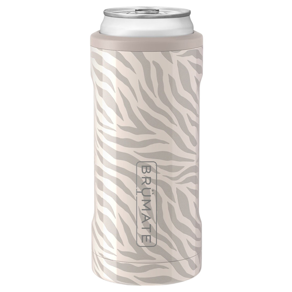 BRUMATE ZEBRA SLIM CAN COOLER | PURPLE LEOPARD BOUTIQUE
