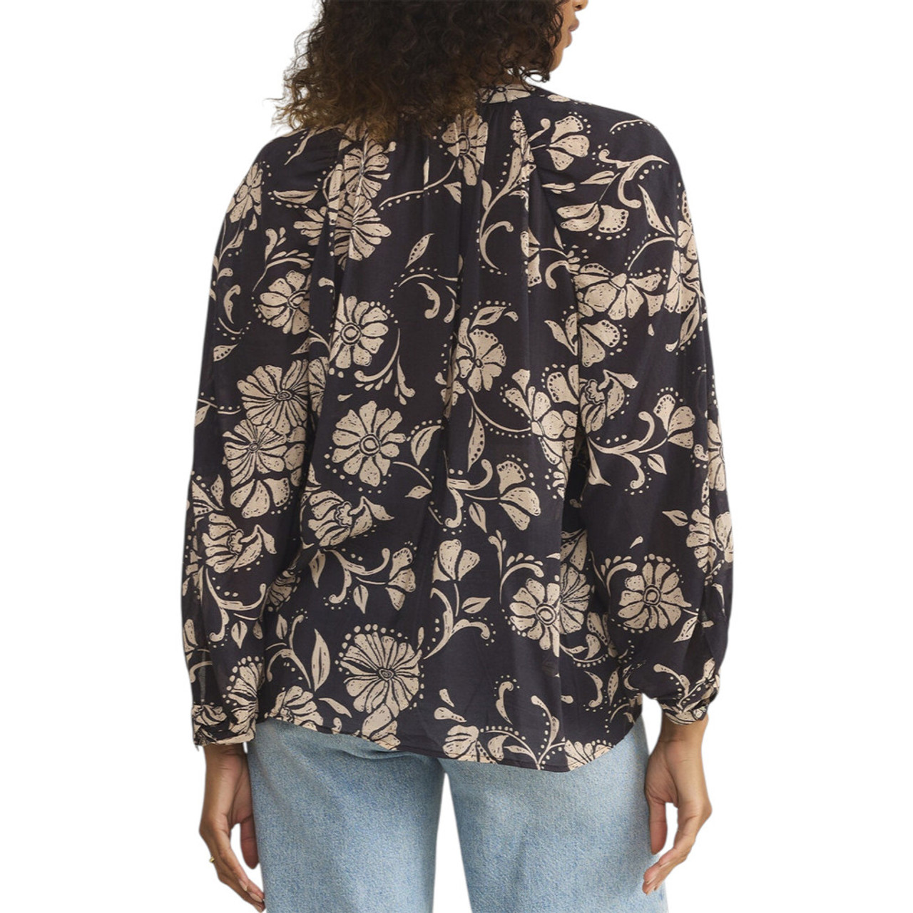 Z SUPPLY WREN ARI FLORAL BLOUSE | PURPLE LEOPARD BOUTIQUE