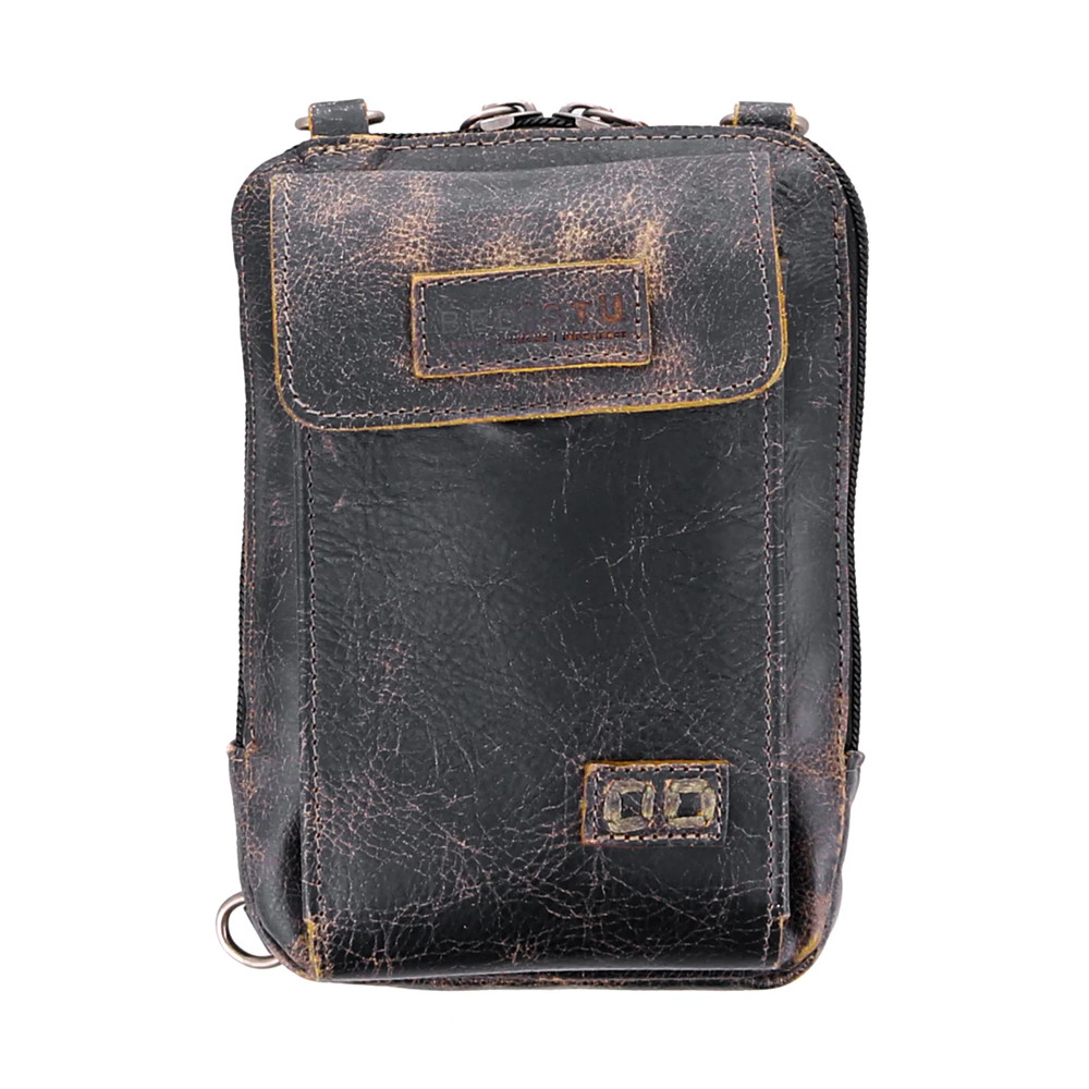 BED|STU ALELIKE BLACK LUX CROSSBODY PURSE| PURPLE LEOPARD BOUTIQUE