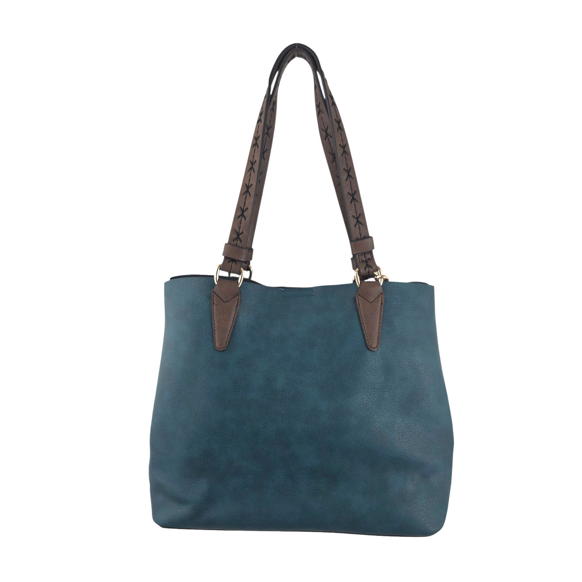 PEACOCK BLUE ALIZA 2 IN 1 VEGAN PURSE | PURPLE LEOPARD BOUTIQUE