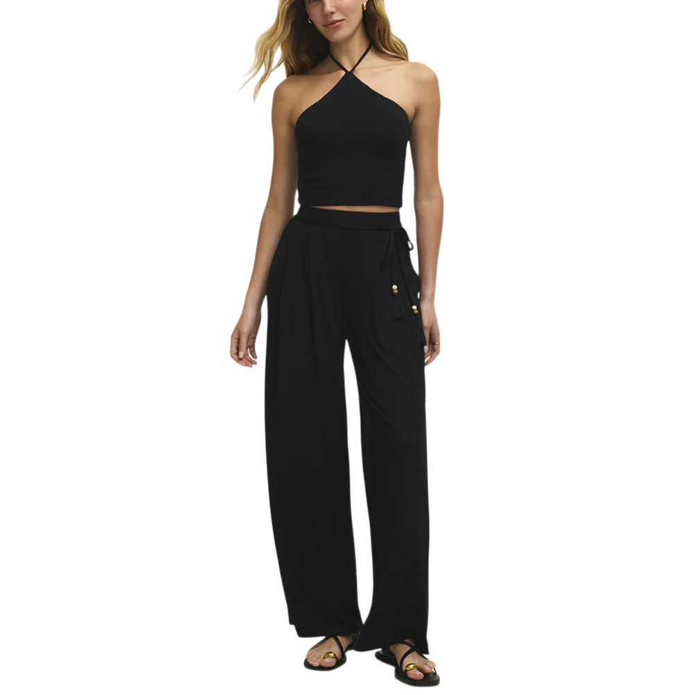 Z SUPPLY LYDIA CROPPED HALTER TOP | PURPLE LEOPARD BOUTIQUE