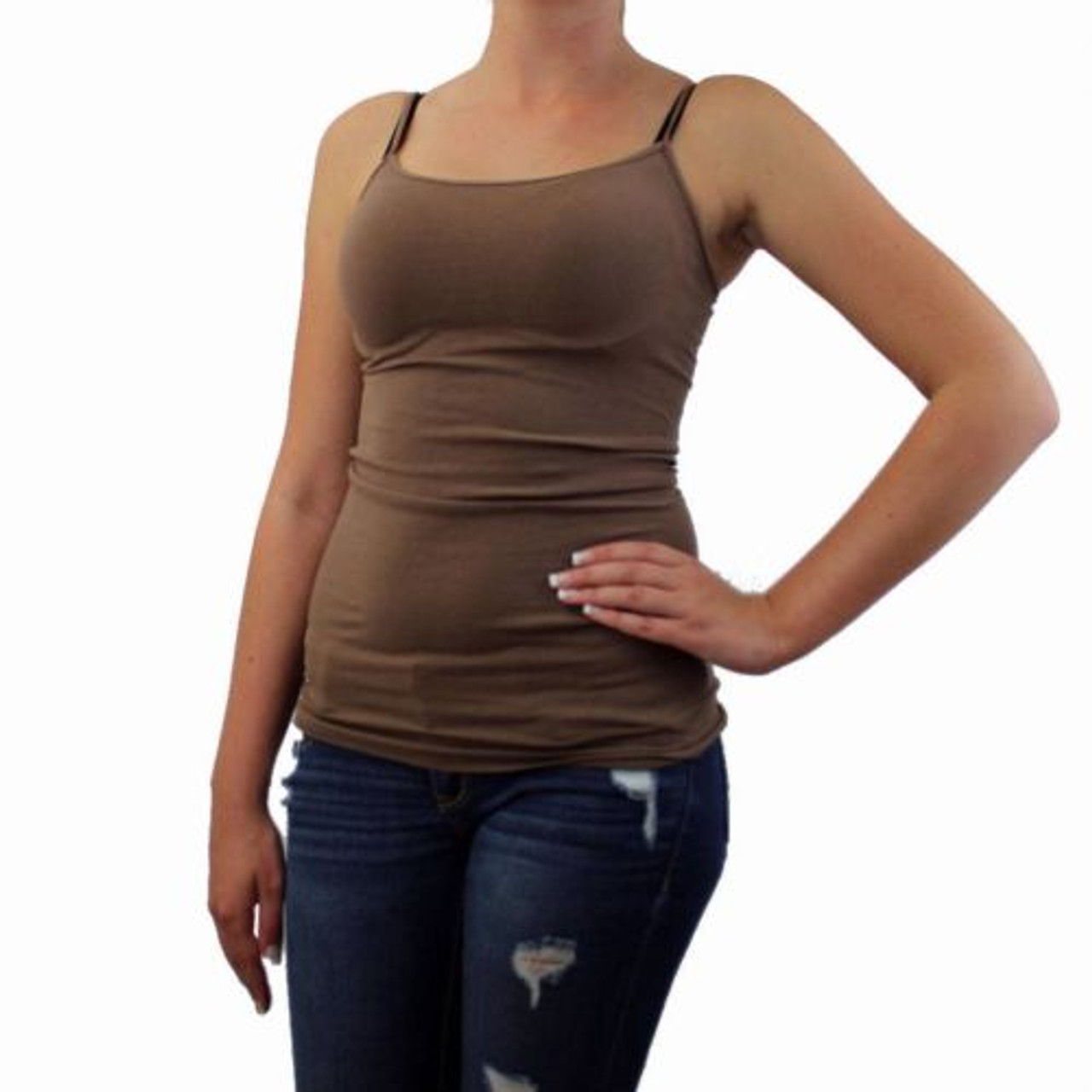 taupe camisole top