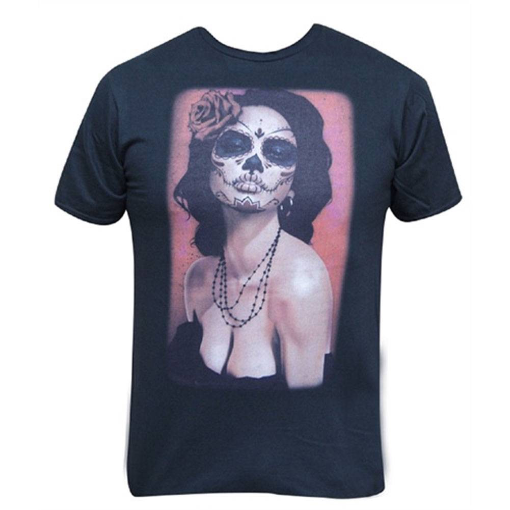 Isabella Muerta by Daniel Esparza Men's Black Shirt Day of the