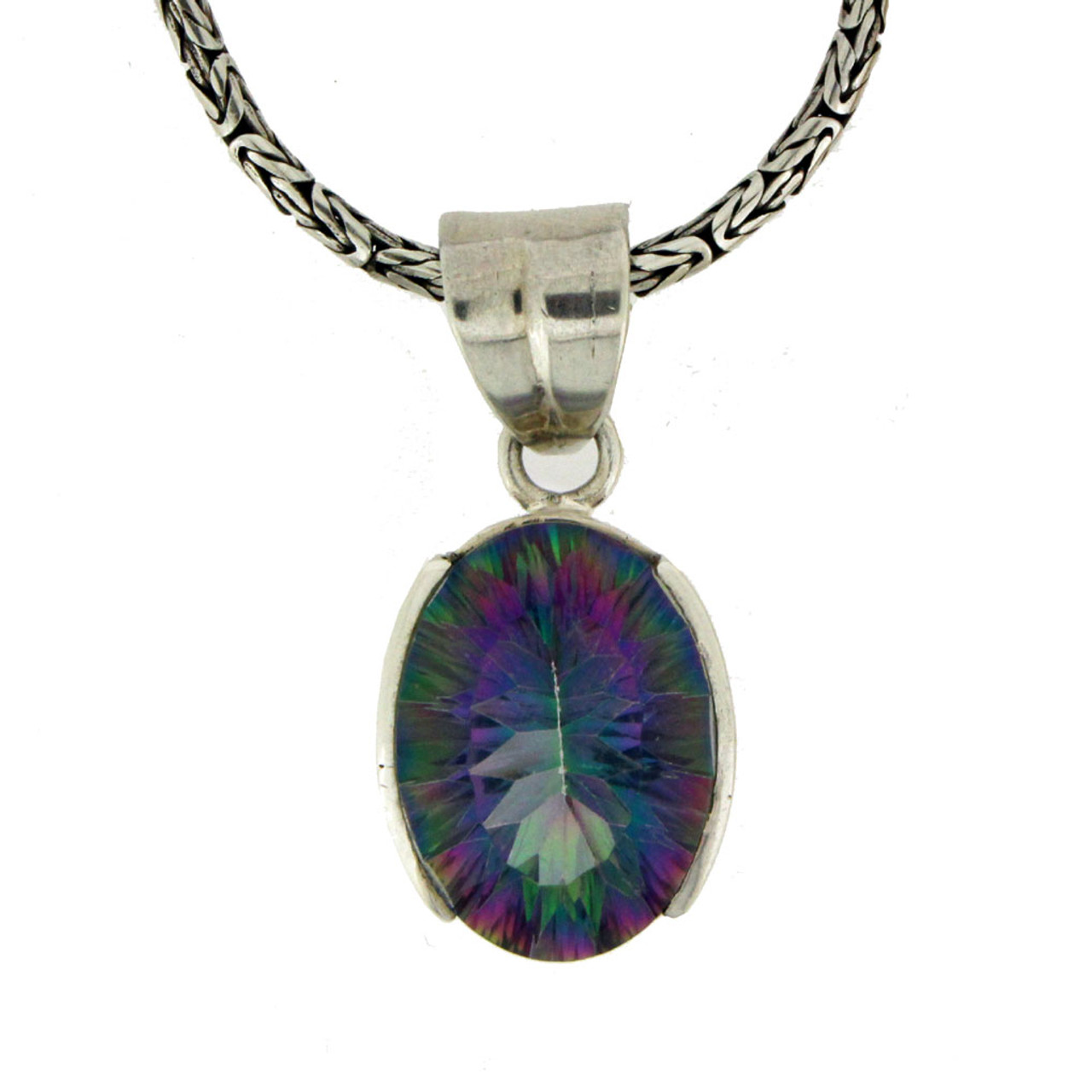 Purple Topaz Necklace  Sterling Silver Pendant by Lost Scots Lass