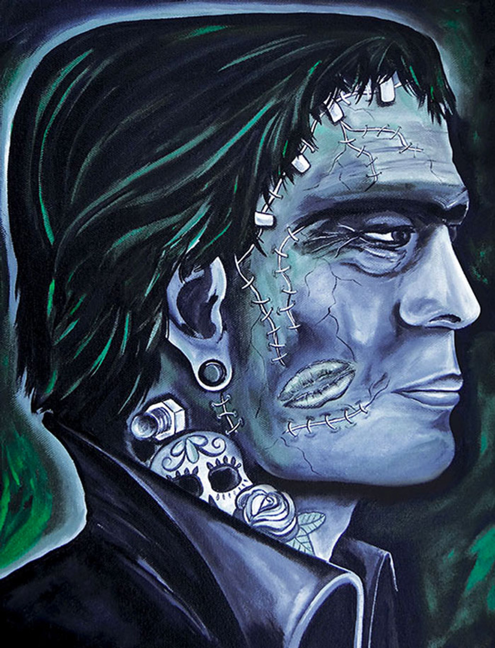 frankenstein tattoo stencil