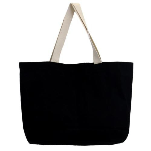 large black canvas tote