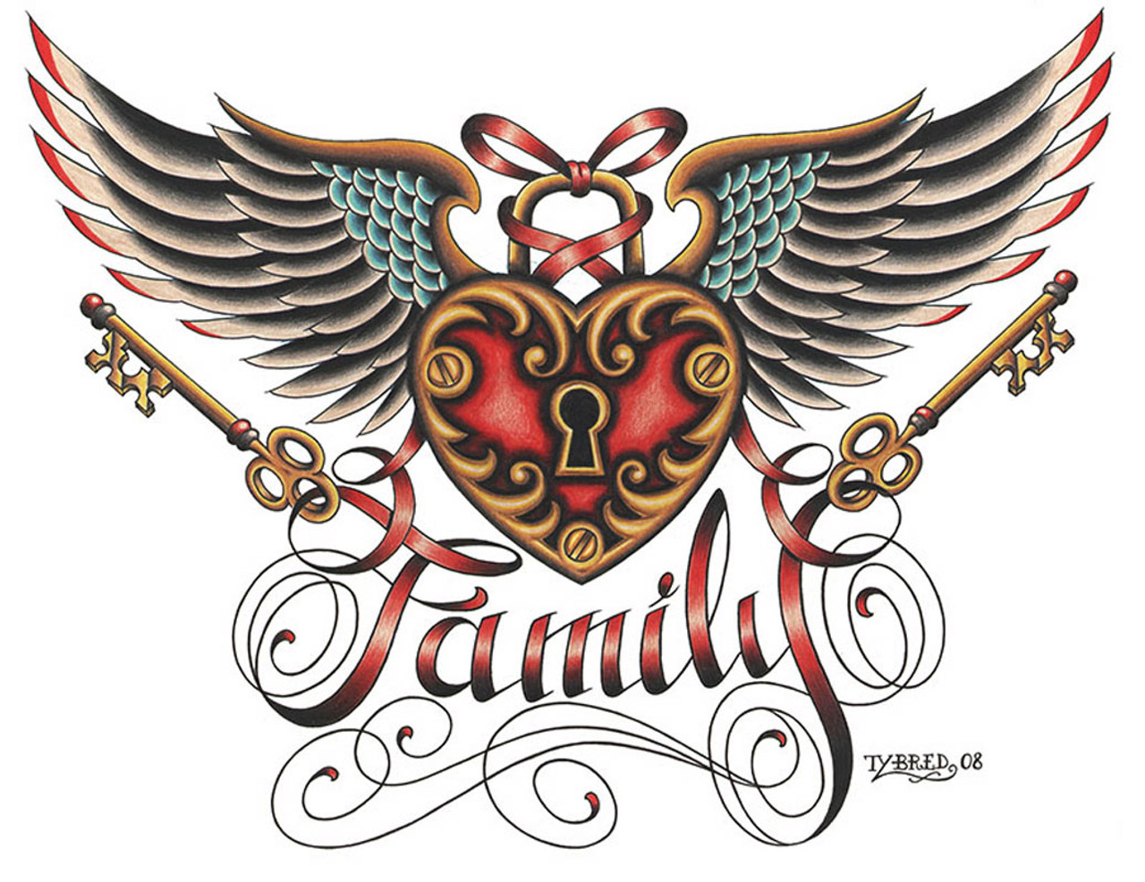 Mom Dad Tattoo Family Heart Line Temporary Tattoo Waterproof For Boys   Temporarytattoowala