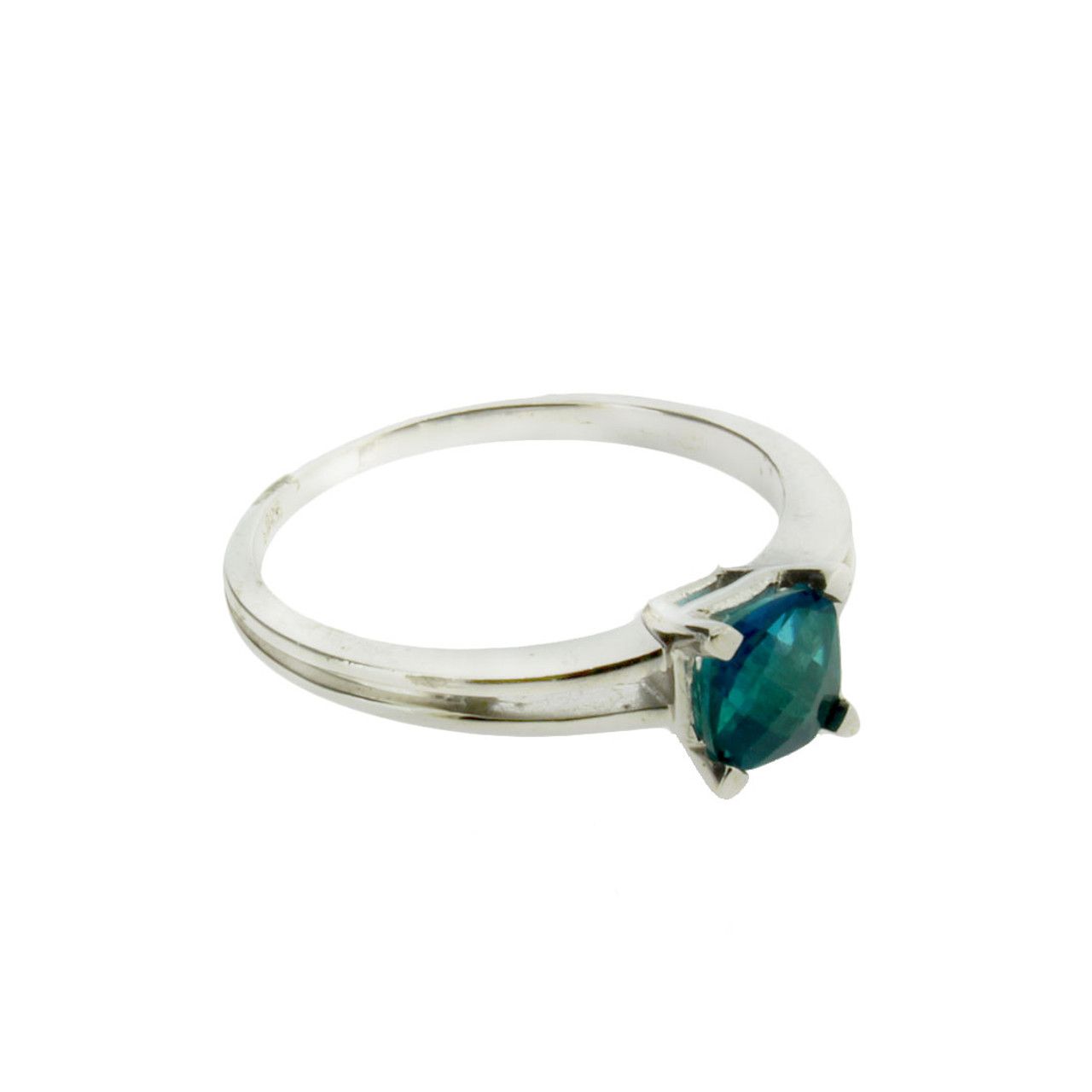 Sterling Silver & 9ct Rose Gold London Blue Topaz Ring – Juela Mogo