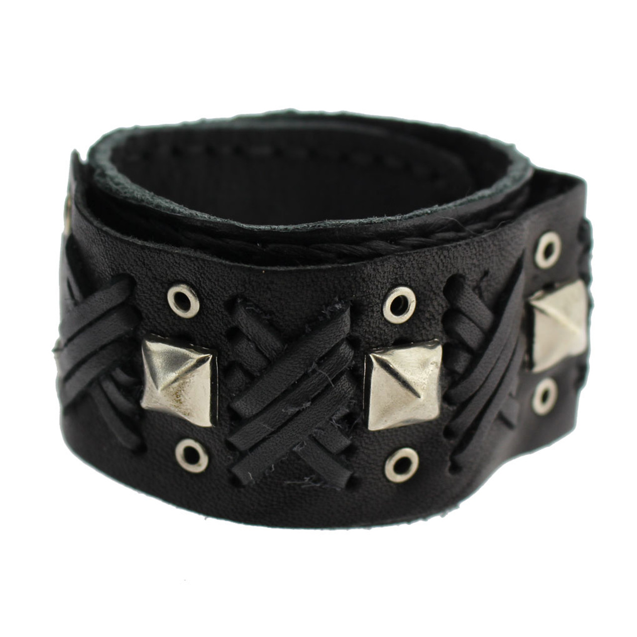 Aaron Lopez Braided Leather Bracelet