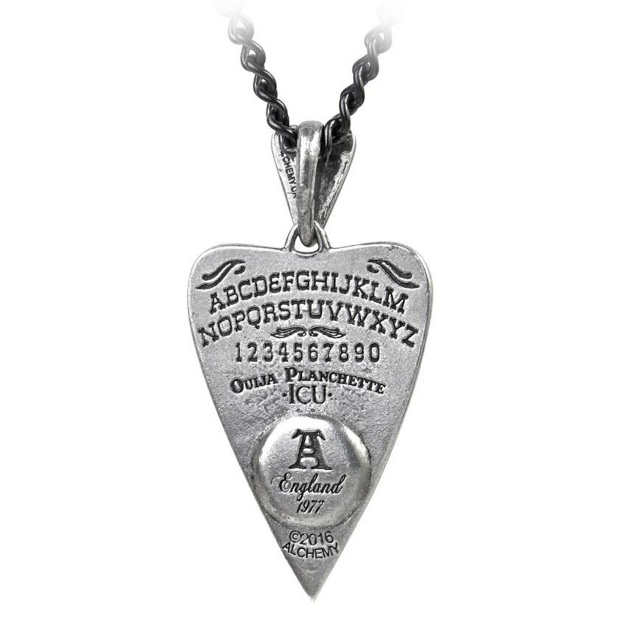 Alchemy Gothic Third Eye Ouija Board Planchette Pendant Necklace