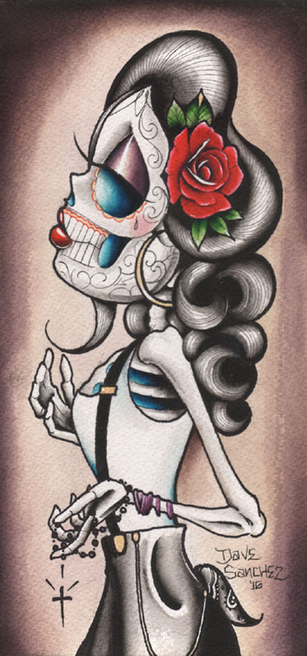 Colorful Ink Best Sugar Skull Face Tattoo Design – Truetattoos