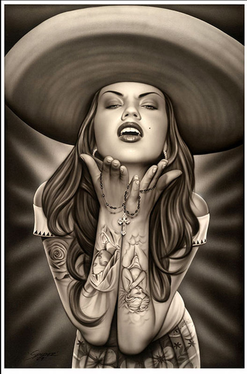 Gangsta Girl tattoo by Alex Legaza | Photo 23110