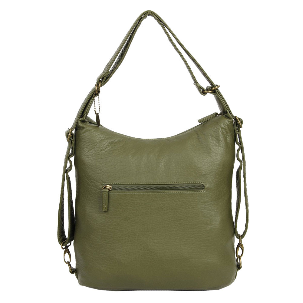 olive green shoulder bag