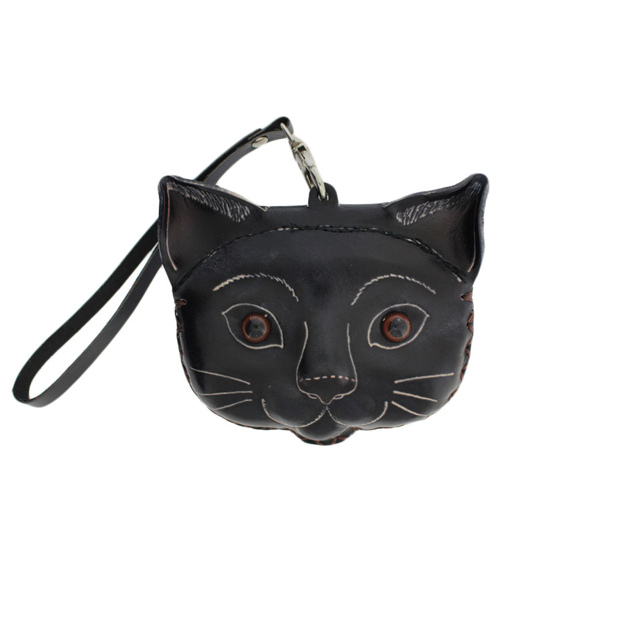 Colorful Cat Design Genuine leather Shantiniketan Small Coin Purse -  mintorie