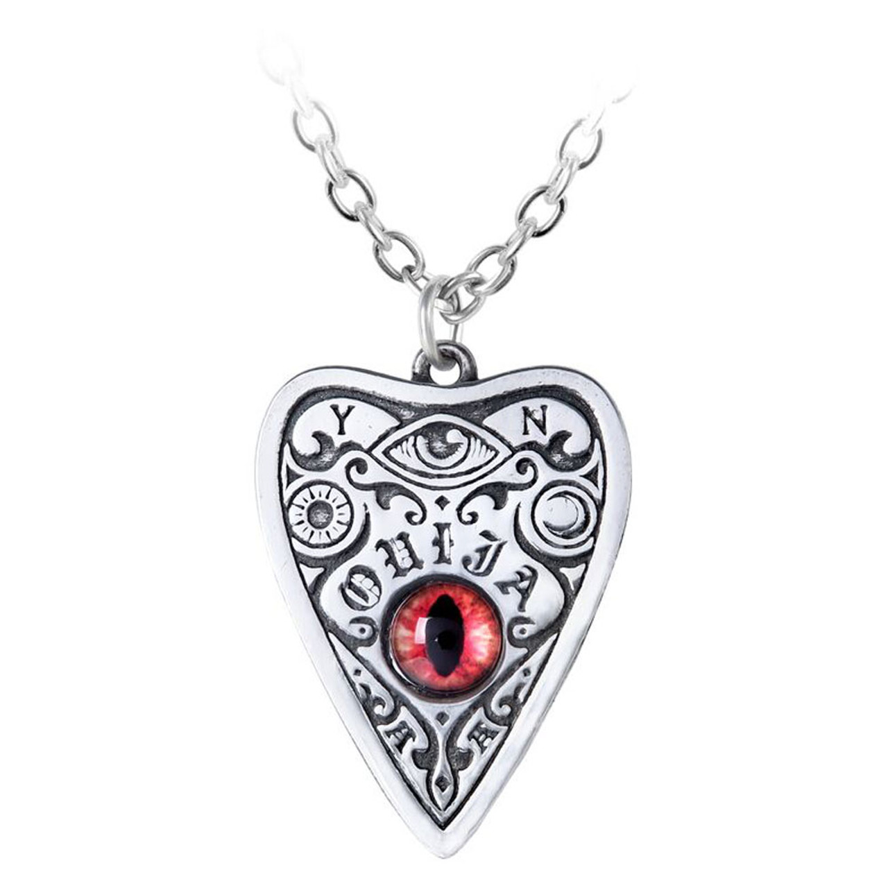 Alchemy Gothic Third Eye Petit Ouija Board Pendant Necklace Pewter