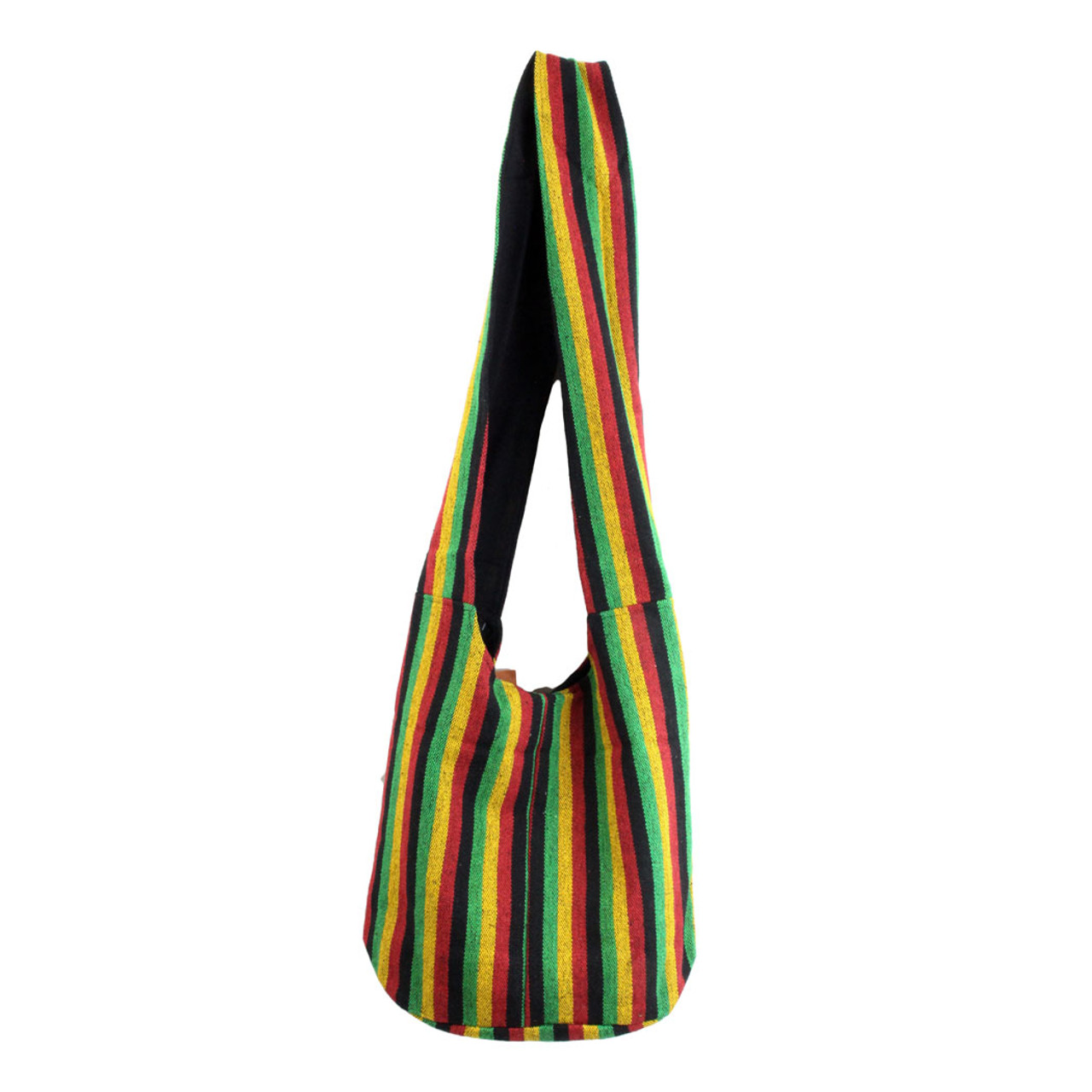 Colorful Striped Bohemian Purse Hobo Shoulder Sling Bag