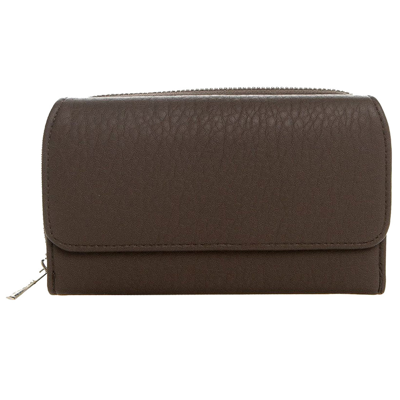 Women's Minimalist Short Wallet Solid Color Coin Purse Zip - Temu