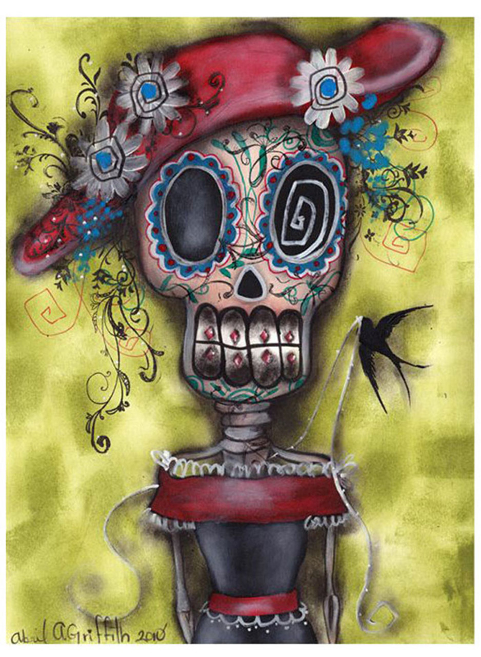 Mariachi Mexican Skull Wallet Chain