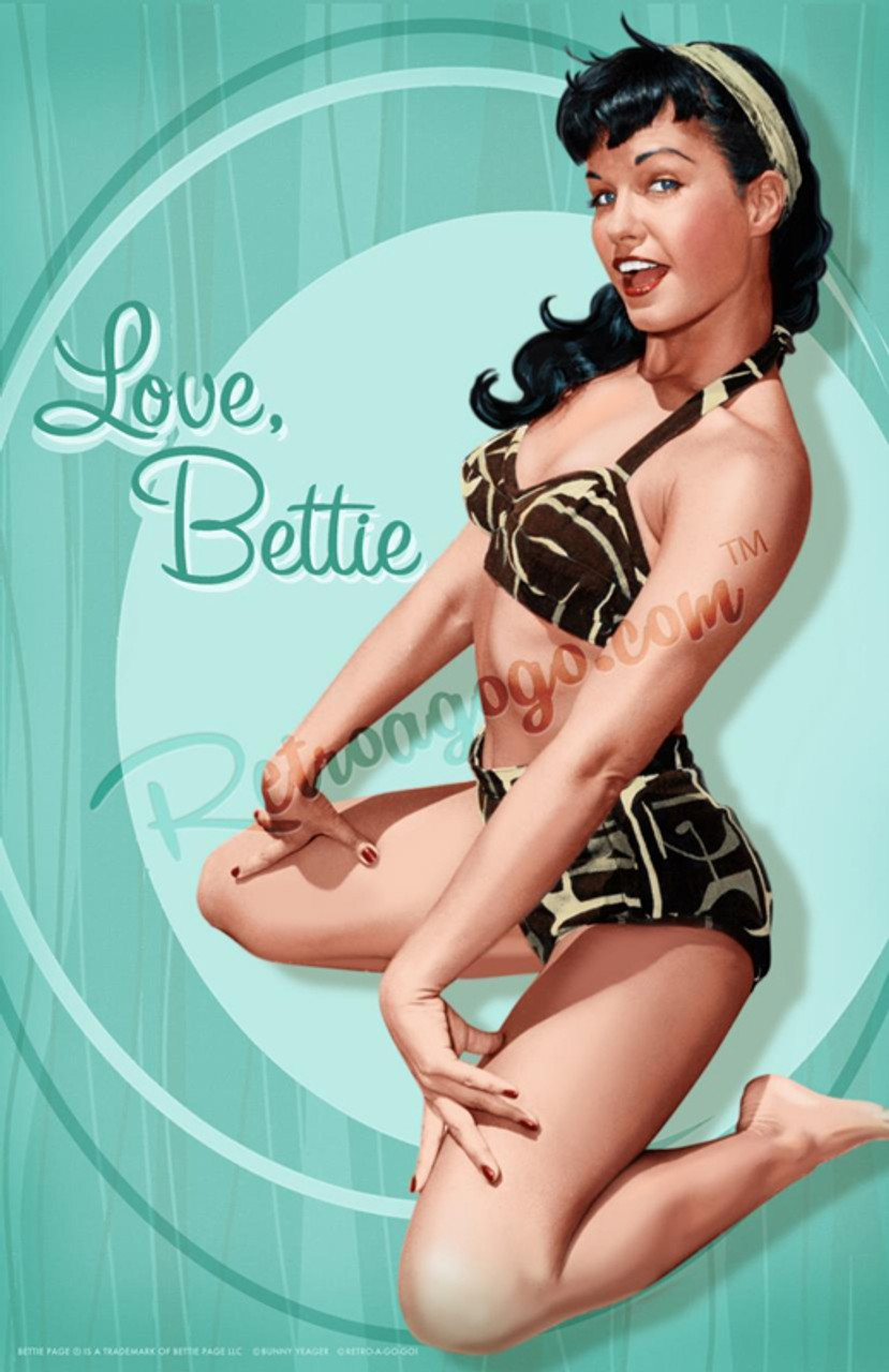 Bettie Page Martini Purse, Blue - Garageland