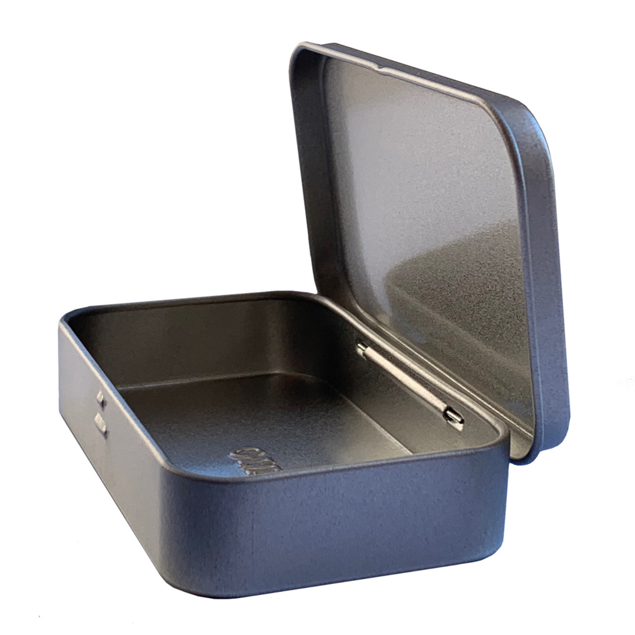 small tin storage box