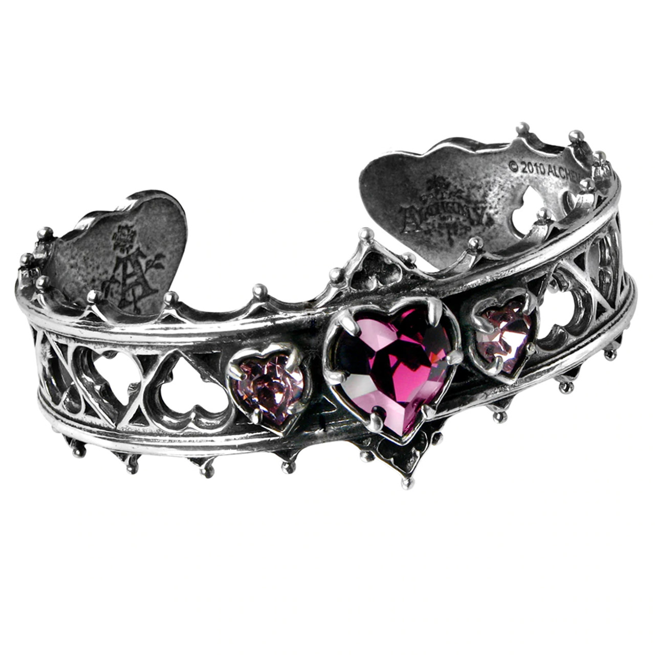 Alchemy Gothic Skull & Briar Rose Bracelet : Amazon.co.uk: Fashion